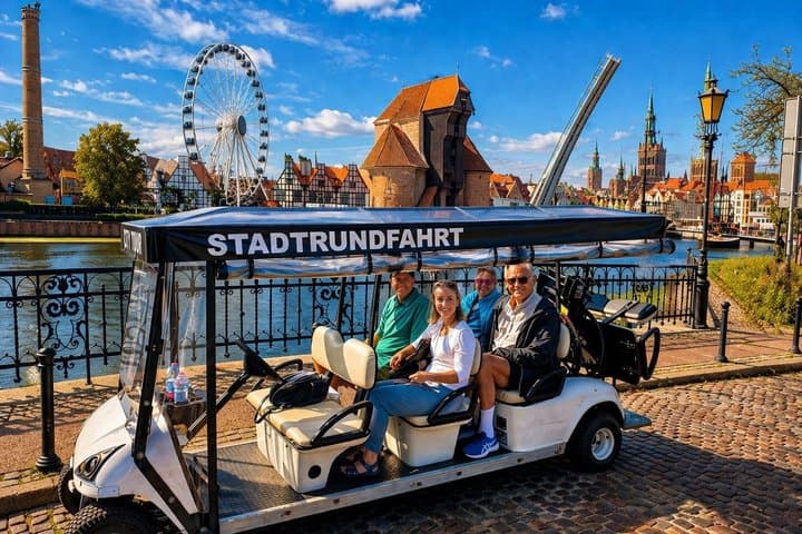 Gdansk Highlights Sightseeing City Tour by Golf Cart Buggy